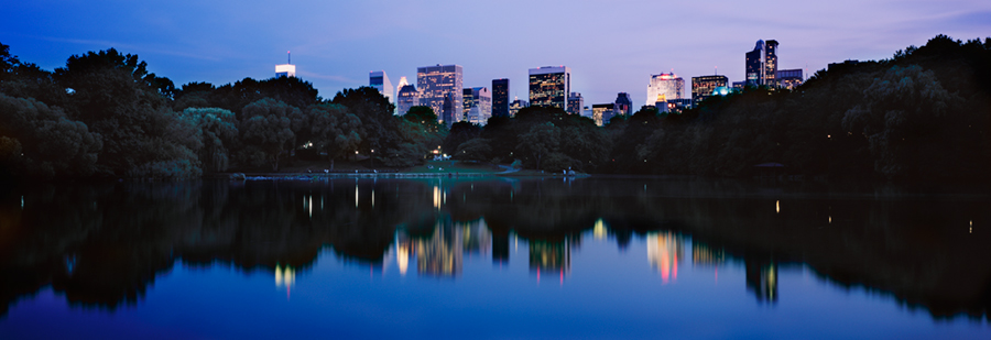 Central Park Dusk Wall Mural