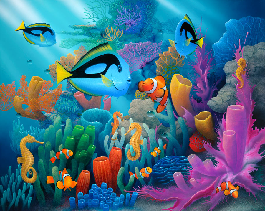 Friends Of The Sea (Miller) Wall Mural